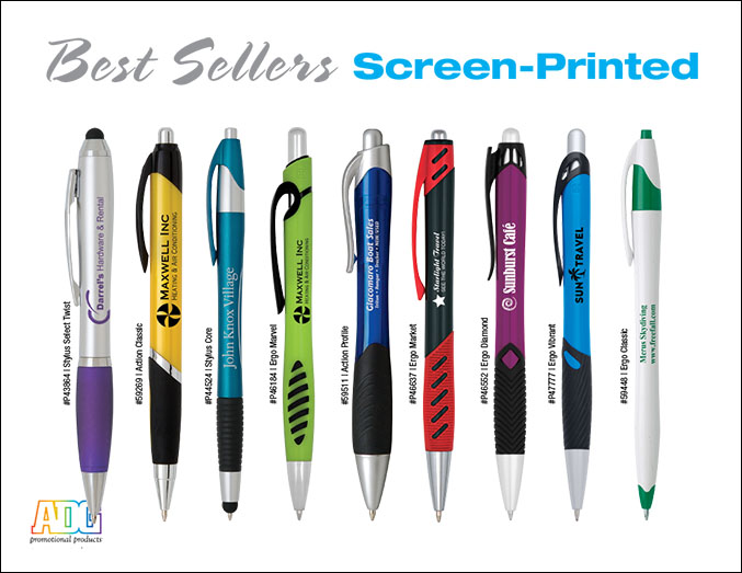Top Sellers Screen Printed Writing Instruments